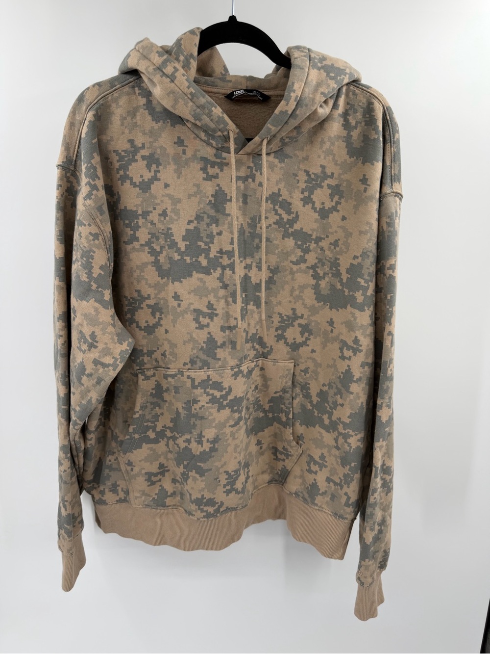LCKR Mens Based Fleece Pullover Hoodie In Camo/digital Camo Size XL